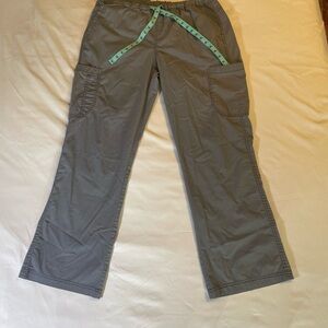MedCouture Cargo Pocket Pants with Elastic Waistband and Drawstring